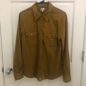 L.L. Bean 100% Cotton Mustard Button Down
